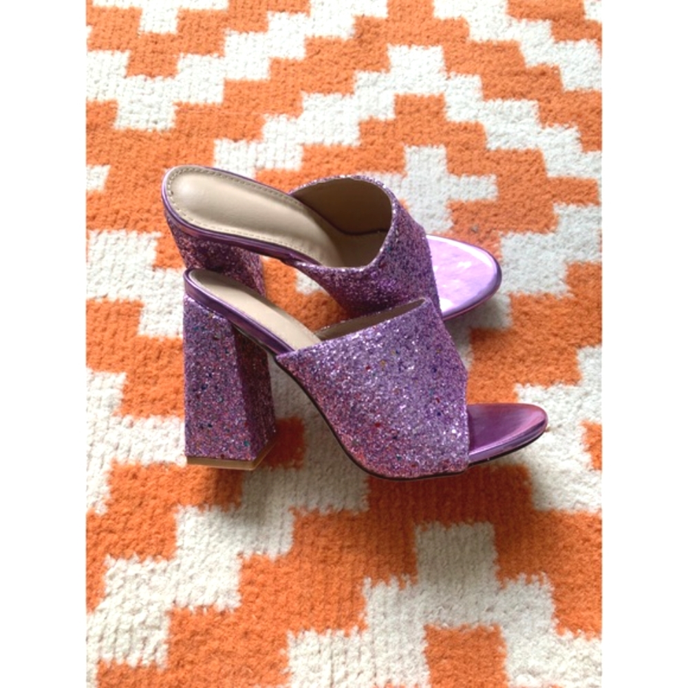Purple Sparkly Heels